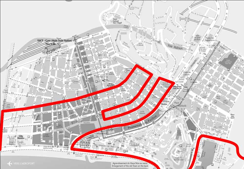 Parcours Vélo publicitaire Nice